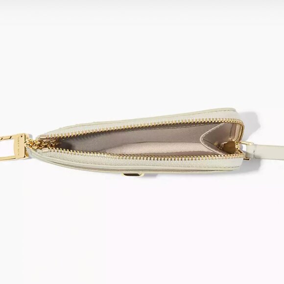 The J Marc Top Zip Multi Wallet- Cream/ Cotton - Picture 2 of 4